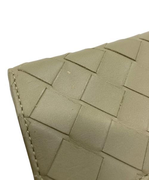 BOTTEGA VENETA（ボッテガベネタ）BOTTEGA VENETA (ボッテガベネタ) イントレチャート3つ折り財布 オリーブの古着・服飾アイテム