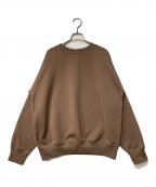 AURALEEオーラリー）の古着「BAGGY POLYESTER SWEAT P/O」｜ブラウン