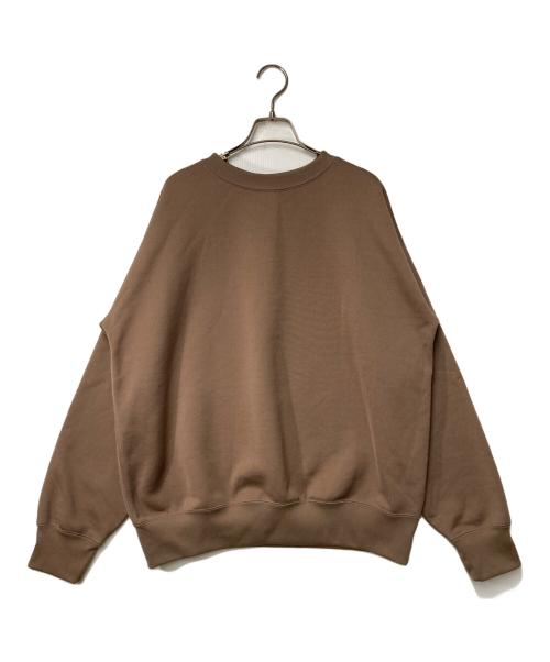 AURALEE（オーラリー）AURALEE (オーラリー) BAGGY POLYESTER SWEAT P/O ブラウン サイズ:4の古着・服飾アイテム