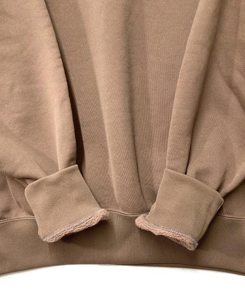 AURALEE（オーラリー）AURALEE (オーラリー) BAGGY POLYESTER SWEAT P/O ブラウン サイズ:4の古着・服飾アイテム