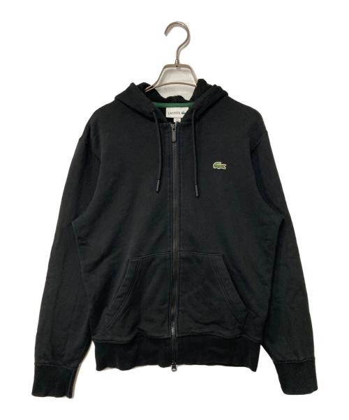 LACOSTE（ラコステ）LACOSTE (ラコステ) プレミアムスウェットジップフーディー ブラック サイズ:XSの古着・服飾アイテム