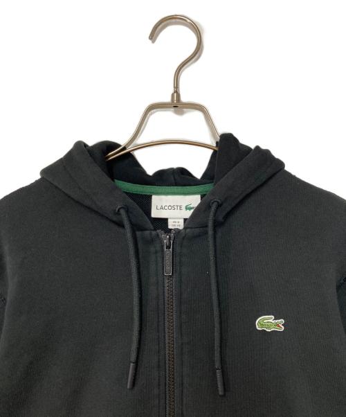 LACOSTE（ラコステ）LACOSTE (ラコステ) プレミアムスウェットジップフーディー ブラック サイズ:XSの古着・服飾アイテム