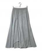 HER LIP TOハーリップトゥ）の古着「Lilia Paneled Flared Skirt」｜スカイブルー