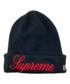 SUPREME×New Eraシュプリーム×ニューエラ）の古着「Script Beanie」｜ブラック×レッド