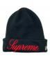 Supreme（シュプリーム）の古着「Script Beanie」｜ブラック×レッド