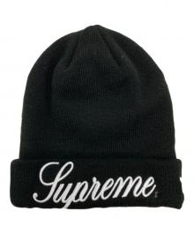 SUPREME×New Era（シュプリーム×ニューエラ）の古着「Script Beanie」｜ブラック