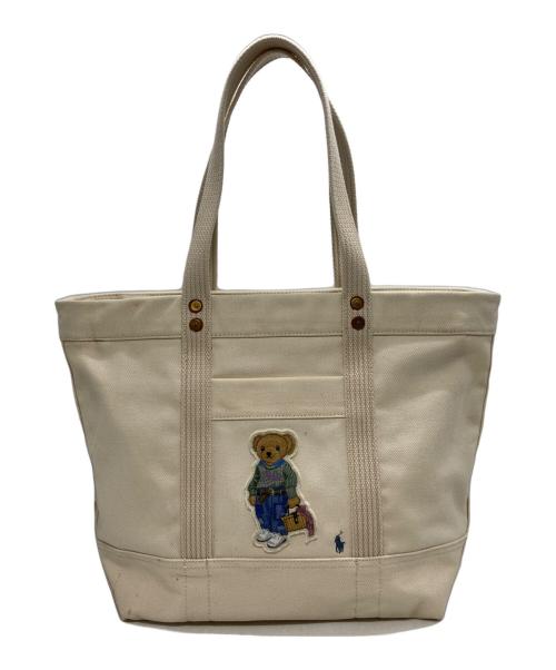 POLO RALPH LAUREN（ポロ・ラルフローレン）POLO RALPH LAUREN (ポロ・ラルフローレン) ポロベアトートバッグ ベージュの古着・服飾アイテム