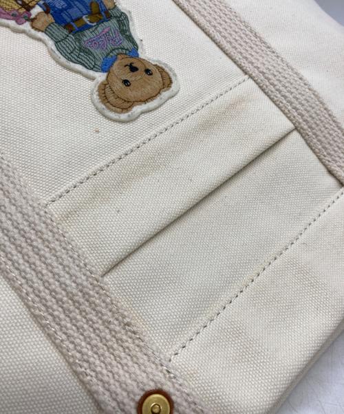 POLO RALPH LAUREN（ポロ・ラルフローレン）POLO RALPH LAUREN (ポロ・ラルフローレン) ポロベアトートバッグ ベージュの古着・服飾アイテム