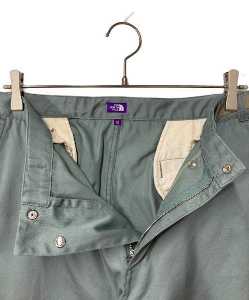 THE NORTHFACE PURPLELABEL（ザ・ノースフェイス パープルレーベル）THE NORTHFACE PURPLELABEL (ザ・ノースフェイス パープルレーベル) Chino Wide Tapered Field Pants グリーン サイズ:32の古着・服飾アイテム