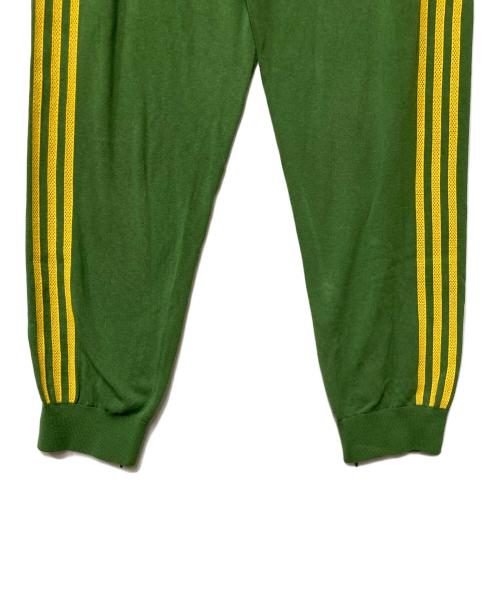 adidas（アディダス）adidas (アディダス) ニューニット トラックパンツ グリーン×イエロー サイズ:XLの古着・服飾アイテム