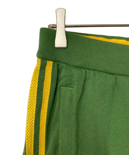 adidas（アディダス）adidas (アディダス) ニューニット トラックパンツ グリーン×イエロー サイズ:XLの古着・服飾アイテム