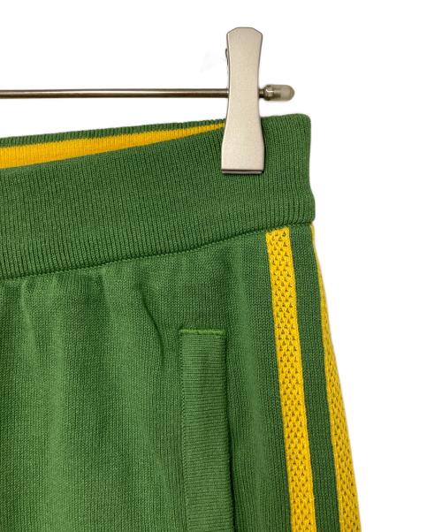 adidas（アディダス）adidas (アディダス) ニューニット トラックパンツ グリーン×イエロー サイズ:XLの古着・服飾アイテム