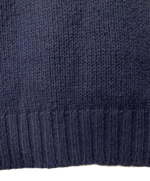 POLO RALPH LAUREN（ポロ・ラルフローレン）POLO RALPH LAUREN (ポロ・ラルフローレン) 総柄ニット ネイビー サイズ:Ｌの古着・服飾アイテム