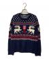 POLO RALPH LAUREN（ポロ・ラルフローレン）の古着「総柄ニット」｜ネイビー