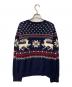 POLO RALPH LAUREN (ポロ・ラルフローレン) 総柄ニット ネイビー サイズ:Ｌ：10000円