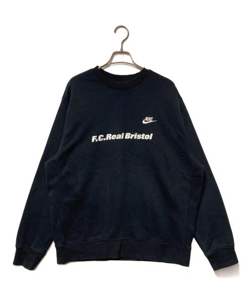 F.C.R.B.（エフシーレアルブリストル）F.C.R.B. (エフシーレアルブリストル) NIKE (ナイキ) クルーネックプリントスウェット ブラック サイズ:XLの古着・服飾アイテム
