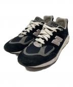 NEW BALANCEニューバランス）の古着「990v2 ローカットスニーカー」｜ブラック