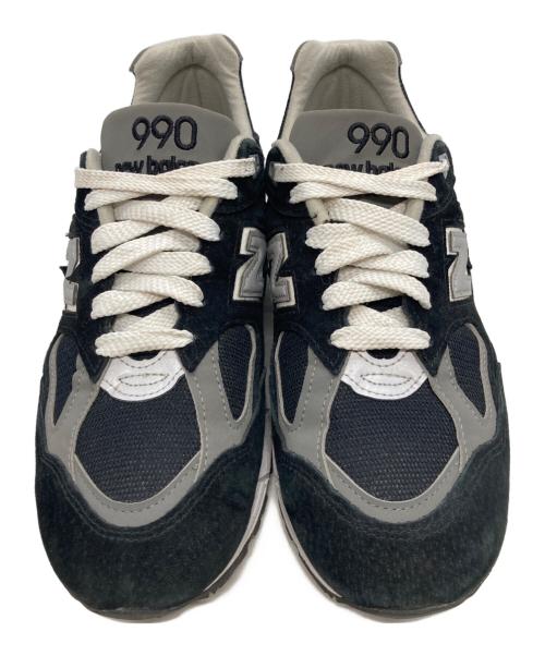 NEW BALANCE（ニューバランス）NEW BALANCE (ニューバランス) 990v2 ローカットスニーカー ブラック サイズ:US81/2 /UK8/EU42/CM26.5の古着・服飾アイテム