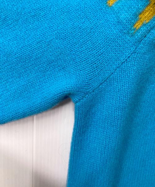 LOEWE（ロエベ）LOEWE (ロエベ) モヘア混ノルディックセーター スカイブルー サイズ:XLの古着・服飾アイテム
