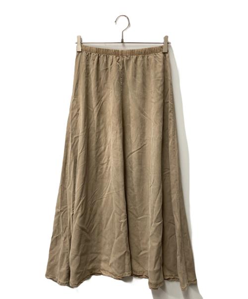 DEUXIEME CLASSE（ドゥーズィエム クラス）Deuxieme Classe (ドゥーズィエム クラス) 【ASHER】FLARE SKIRT ベージュ サイズ:Sの古着・服飾アイテム