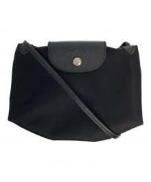 LONGCHAMP（ロンシャン）の古着「ルプリアージュネオ ショルダーバッグ」｜ブラック