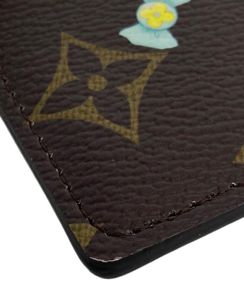 LOUIS VUITTON（ルイ ヴィトン）LOUIS VUITTON (ルイ ヴィトン) ポルトカルト・LVチャーム ブラウン×レッドの古着・服飾アイテム