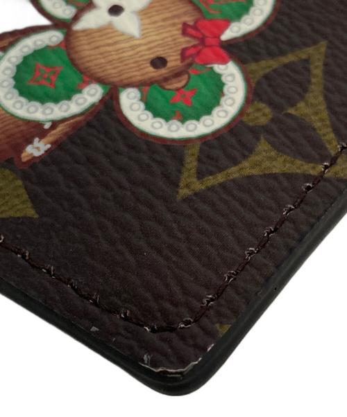 LOUIS VUITTON（ルイ ヴィトン）LOUIS VUITTON (ルイ ヴィトン) ポルトカルト・LVチャーム ブラウン×レッドの古着・服飾アイテム