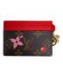 LOUIS VUITTON (ルイ ヴィトン) ポルトカルト・LVチャーム ブラウン×レッド：50000円
