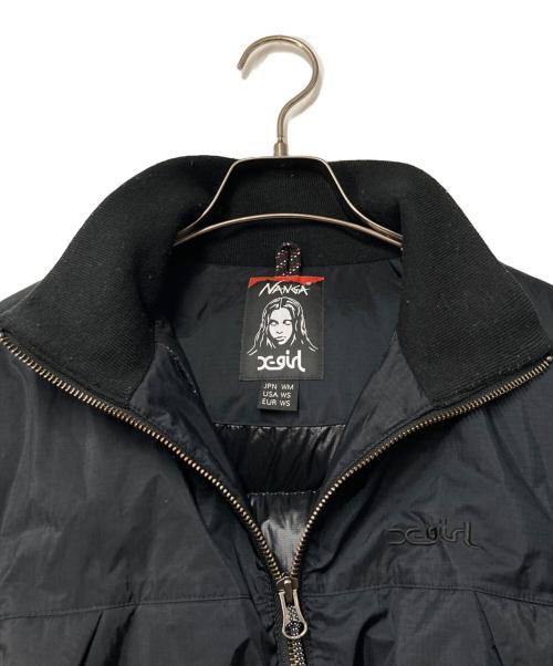 NANGA（ナンガ）NANGA (ナンガ) X-girl (エックスガール) Puffer Jacket ブラック サイズ:Ｍの古着・服飾アイテム