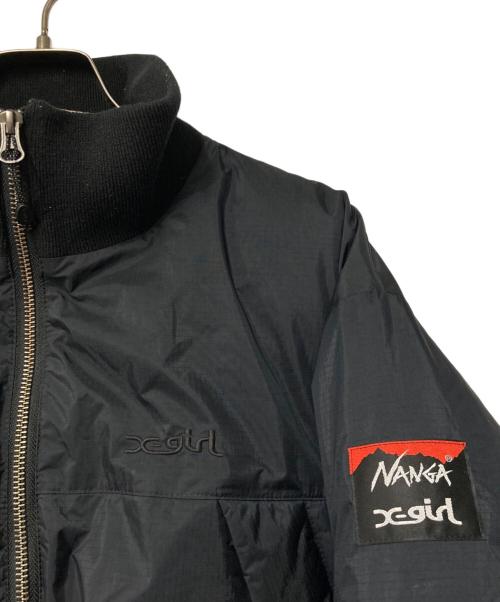 NANGA（ナンガ）NANGA (ナンガ) X-girl (エックスガール) Puffer Jacket ブラック サイズ:Ｍの古着・服飾アイテム