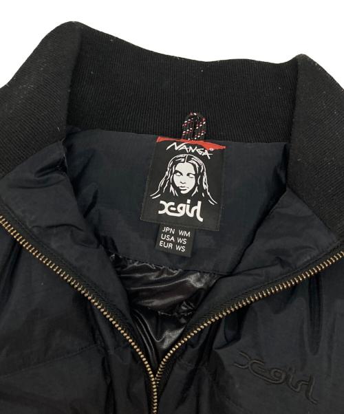 NANGA（ナンガ）NANGA (ナンガ) X-girl (エックスガール) Puffer Jacket ブラック サイズ:Ｍの古着・服飾アイテム