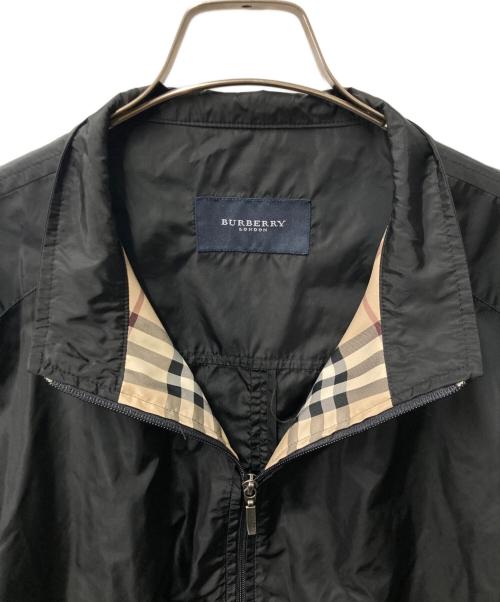 BURBERRY LONDON（バーバリーロンドン）BURBERRY LONDON (バーバリーロンドン) ジップアップジャケット ブラック サイズ:LLの古着・服飾アイテム