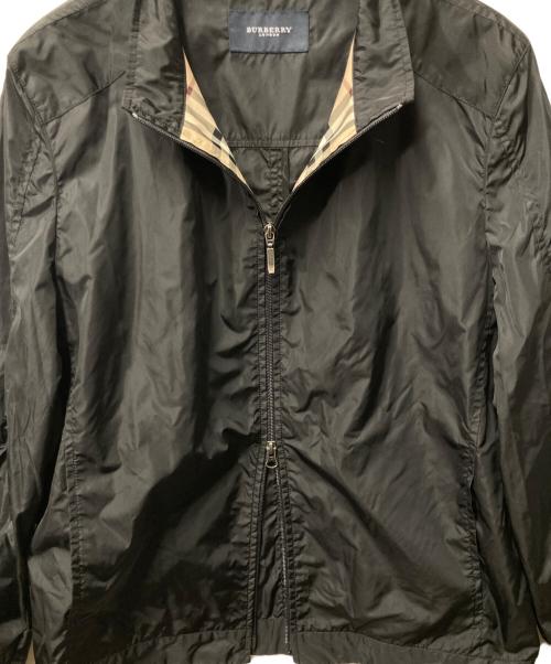 BURBERRY LONDON（バーバリーロンドン）BURBERRY LONDON (バーバリーロンドン) ジップアップジャケット ブラック サイズ:LLの古着・服飾アイテム
