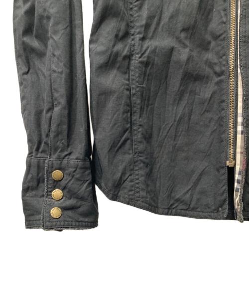 BURBERRY BLACK LABEL（バーバリーブラックレーベル）BURBERRY BLACK LABEL (バーバリーブラックレーベル) 裏ノバチェック ジップアップジャケット ブラック サイズ:Lの古着・服飾アイテム