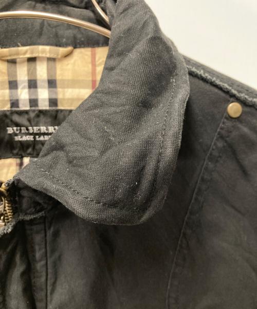 BURBERRY BLACK LABEL（バーバリーブラックレーベル）BURBERRY BLACK LABEL (バーバリーブラックレーベル) 裏ノバチェック ジップアップジャケット ブラック サイズ:Lの古着・服飾アイテム