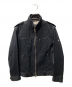 BURBERRY BLACK LABELバーバリーブラックレーベル）の古着「ジップアップジャケット」｜ブラック