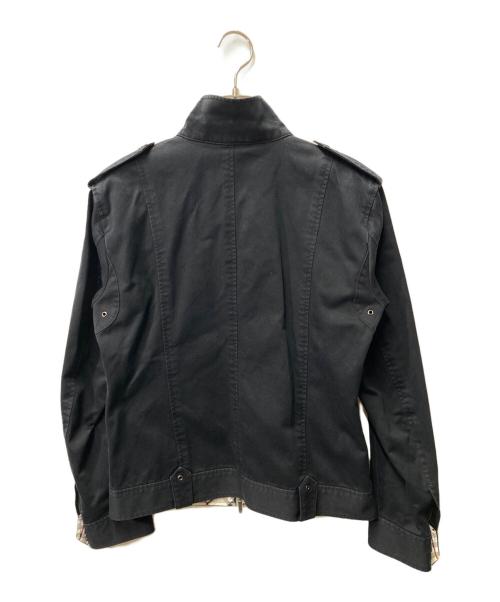 BURBERRY BLACK LABEL（バーバリーブラックレーベル）BURBERRY BLACK LABEL (バーバリーブラックレーベル) ジップアップジャケット ブラック サイズ:Ｍの古着・服飾アイテム