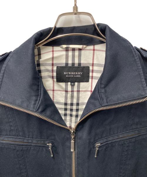 BURBERRY BLACK LABEL（バーバリーブラックレーベル）BURBERRY BLACK LABEL (バーバリーブラックレーベル) ジップアップジャケット ブラック サイズ:Ｍの古着・服飾アイテム