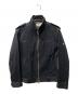 BURBERRY BLACK LABEL（バーバリーブラックレーベル）の古着「ジップアップジャケット」｜ブラック