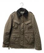 BURBERRY BLACK LABELバーバリーブラックレーベル）の古着「ハンティングジャケット」｜ブラウン