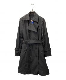 BURBERRY BLUE LABEL（バーバリー ブルー レーベル）の古着「ライナー付トレンチコート」｜ブラック