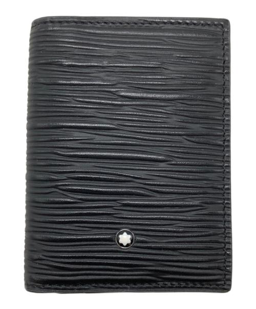 MONTBLANC（モンブラン）MONTBLANC (モンブラン) 型押しカードケース ブラックの古着・服飾アイテム