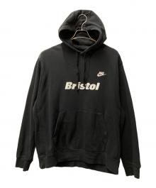 Bristol×NIKE（ブリストル×ナイキ）の古着「プルオーバーパーカー」｜ブラック