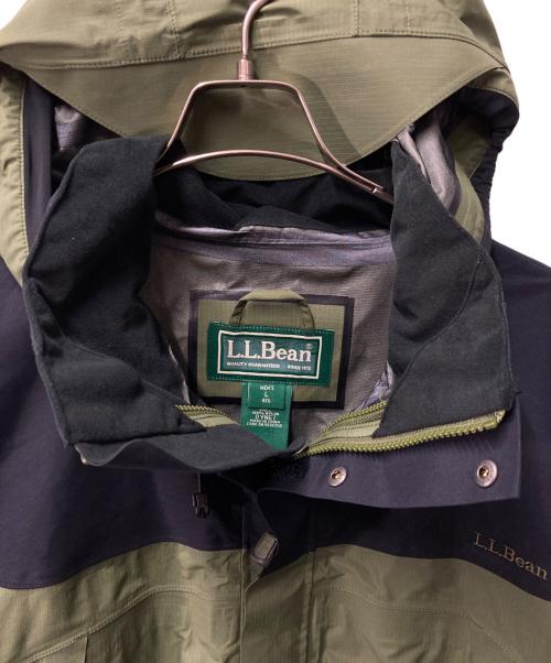 L.L.Bean（エルエルビーン）L.L.Bean (エルエルビーン) ナイロンジャケット ブラック×グリーン サイズ:Lの古着・服飾アイテム