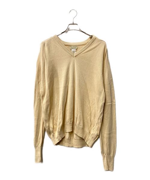 L.L.Bean（エルエルビーン）L.L.Bean (エルエルビーン) Vネックニット ベージュ サイズ:Lの古着・服飾アイテム
