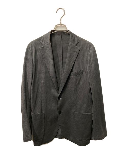 MACKINTOSH LONDON（マッキントッシュ ロンドン）MACKINTOSH LONDON (マッキントッシュ ロンドン) ミニハウンドトゥースジャージーセットアップジャケット グレー サイズ:40の古着・服飾アイテム