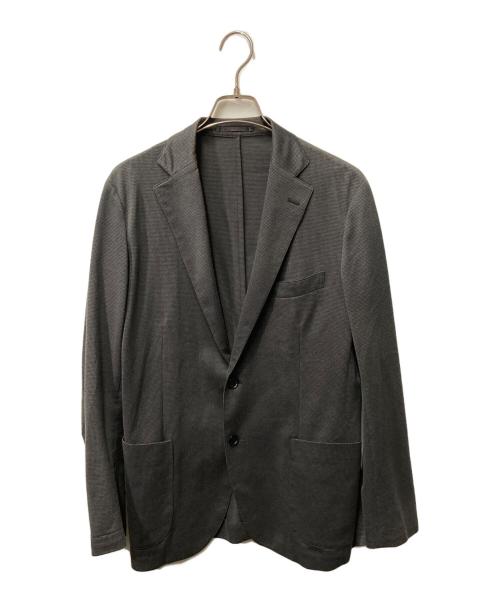 MACKINTOSH LONDON（マッキントッシュ ロンドン）MACKINTOSH LONDON (マッキントッシュ ロンドン) ミニハウンドトゥースジャージーセットアップジャケット グレー サイズ:40の古着・服飾アイテム