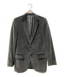 HUGO BOSS（ヒューゴ ボス）の古着「ベロアジャケット」｜ネイビー