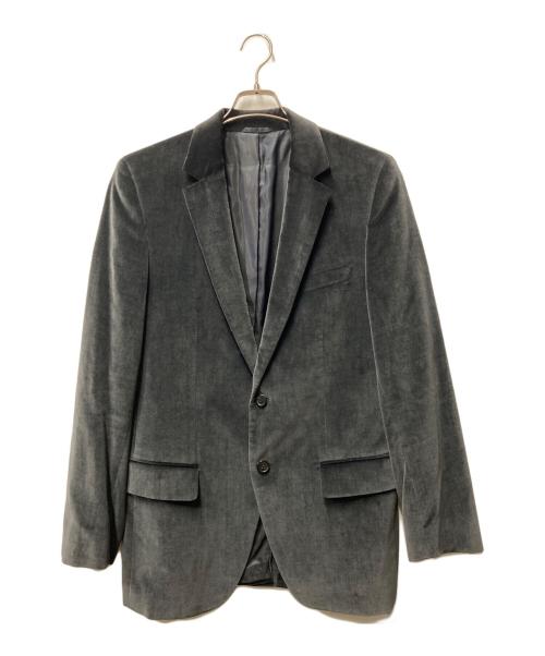 HUGO BOSS（ヒューゴ ボス）HUGO BOSS (ヒューゴ ボス) ベロアジャケット ネイビー サイズ:48の古着・服飾アイテム