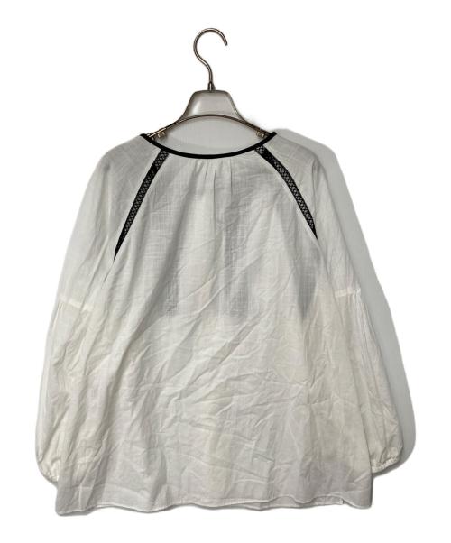 Leilian（レリアン）LEILIAN (レリアン) 刺繍ブラウス ホワイト サイズ:13の古着・服飾アイテム